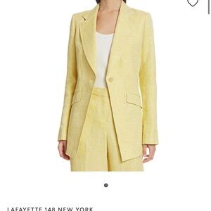 Lafayette 148 Women's Light Yellow Blazer